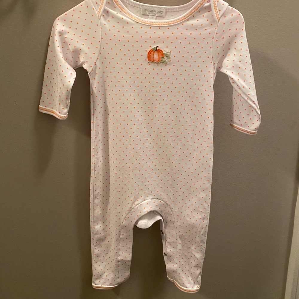 Magnolia Baby Pumpkin Playsuit
